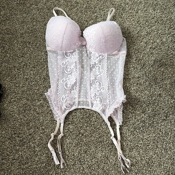 Victoria's Secret Other - NWT Victoria's Secret Angles Pink Lace Corset Top